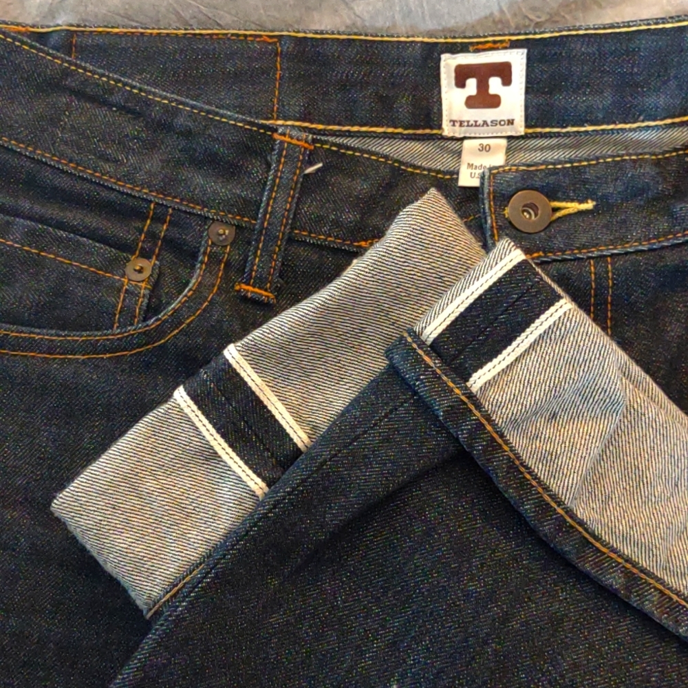Tellason Selvedge Raw denim Bird Jeans sz 30
